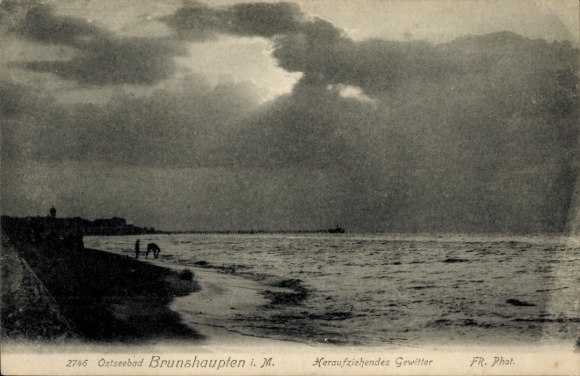 Ak Ostseebad Brunshaupten Kühlungsborn, Heraufziehendes Gewitter