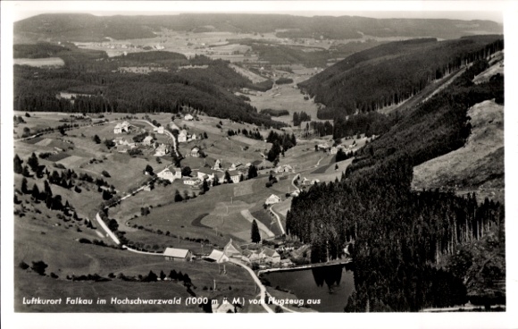 Ak Falkau Feldberg im Schwarzwald, Fliegeraufnahme