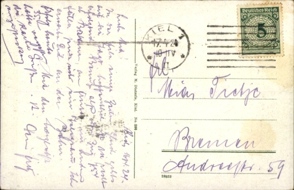 Postcard Levensau Neuwittenbek in Schleswig Holstein, Kiel Canal, warship