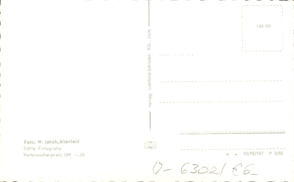 Postcard Altenfeld Großbreitenbach in Thuringia, House of the People
