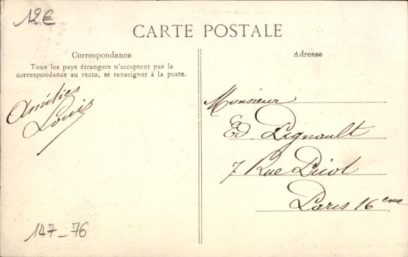 Postcard Yvetot Seine Maritime, Rue Ferdinand Lechevallier