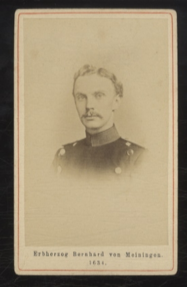 CdV portrait Bernhard III, Hereditary Duke of Saxe-Meiningen