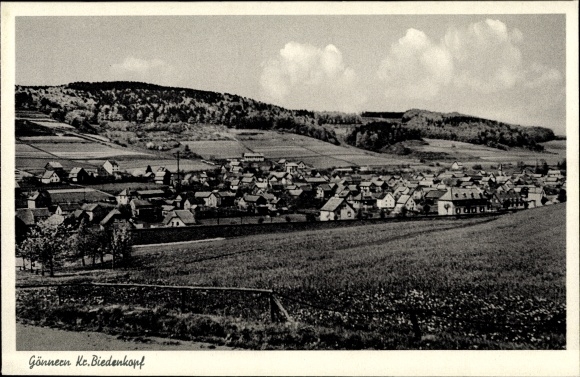 Postcard Gönnern Angelburg in Hesse, general view