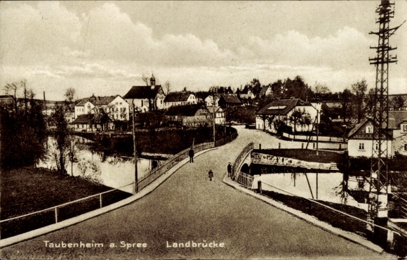 Ak Taubenheim Sohland an der Spree, Landbrücke