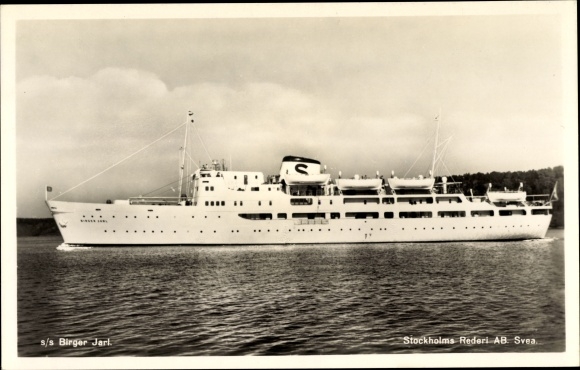 Ak Stoomschip SS Birger Jarl, Stockholms Rederi Ab Svea