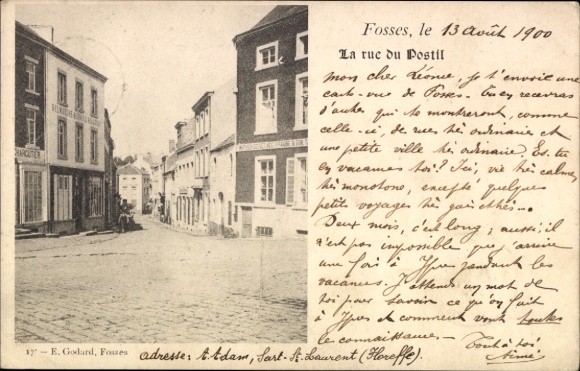 Ak Fosses la Ville Wallonien Namur, Rue du Postil