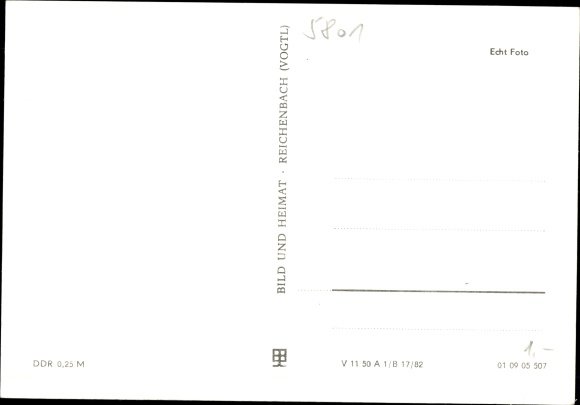 Postcard Graefenhain Thuringia, panorama, inn Thuringian Forest, friendship