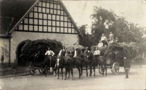 Foto Ak Mühlhausen Unna in Westfalen, Erntefest