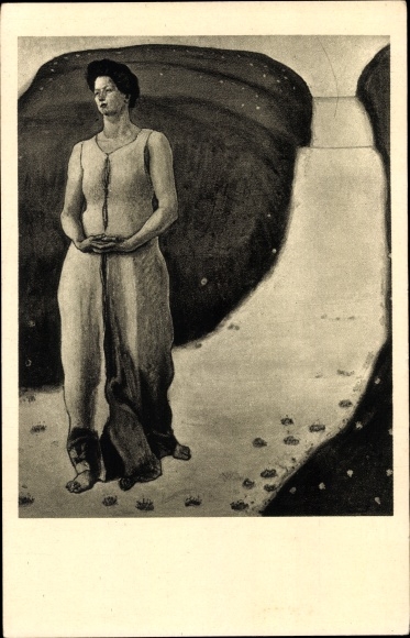Kunstenaarskaart Hodler, F., avondrust