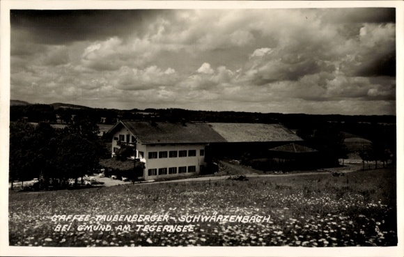 Photo Postcard Schwärzenbach Gmund am Tegernsee Upper Bavaria, Caffee Taubenberger
