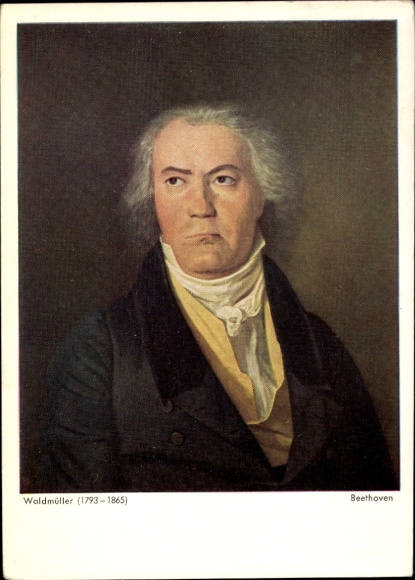 Artysta KP Waldmüller, kompozytor Ludwig van Beethoven, portret