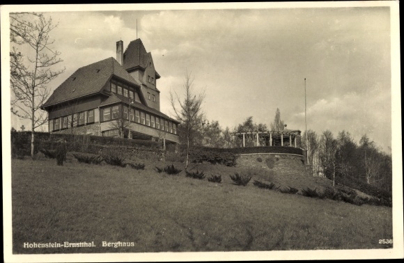 Ansichtkaart Hohenstein Ernstthal wijk Zwickau, berghuis, pergola