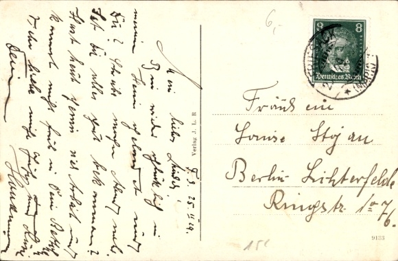 Postcard Friesack in Havelland, Bahnhofstraße