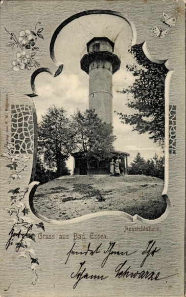 passe-partout Ak Bad Essen in Nedersaksen, uitkijktoren