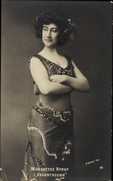 Ak Schauspielerin Margrethe Nyrop, Portrait in Vasantasena