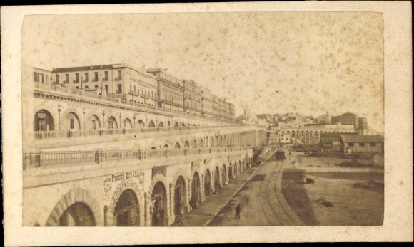 CdV Algier Alger Algeria, partial view around 1880