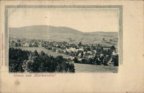 Ak Markersdorf in Opper-Lausitz, Saksen, panorama