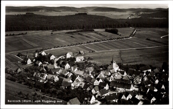 Ak Bernloch Hohenstein in Württemberg, Fliegeraufnahme