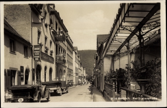 Postcard Bad Bertrich on the Moselle Eifel, Kurfürstenstrasse