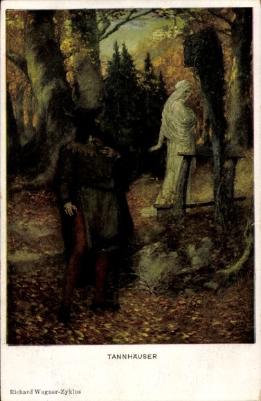Ak Tannhäuser, Richard Wagner-cyclus