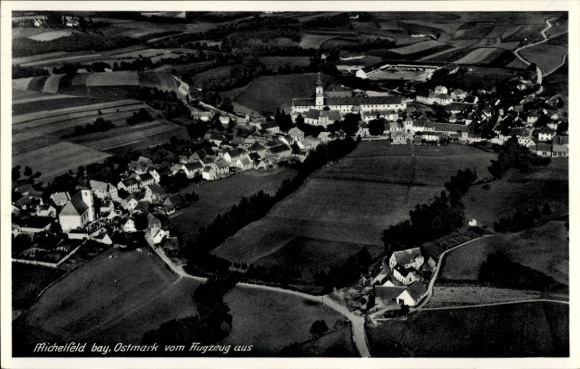 Ak Michelfeld Auerbach in der Oberpfalz, Fliegeraufnahme