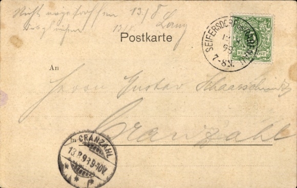 Postcard Spechtritz Rabenau in the Ore Mountains, view of the Spechtritzmühle