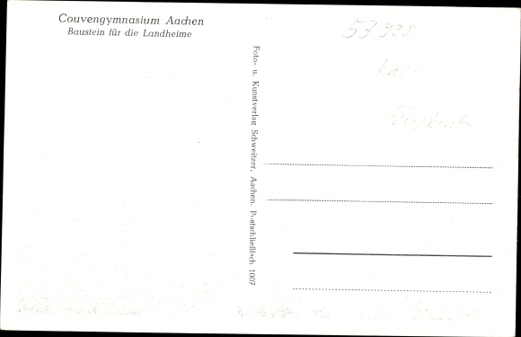 Postcard Urft Kall in the Eifel, Landheim, Couvengymnasium Aachen