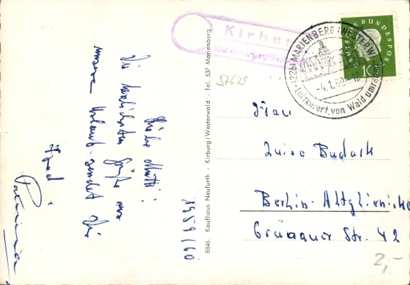 KP Landpoststempel Kirburg