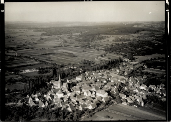 Picture Schefflenz in Baden, aerial photograph, 1945