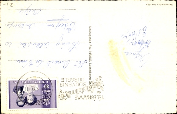Postcard Princess Josephine Charlotte of Belgium, Hereditary Prince Jean of Luxembourg