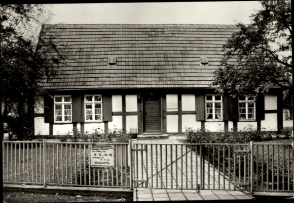 Ak Angermünde in der Uckermark, Ehm-Welk-Gedenkstätte, 132  Außenansicht, echt Foto