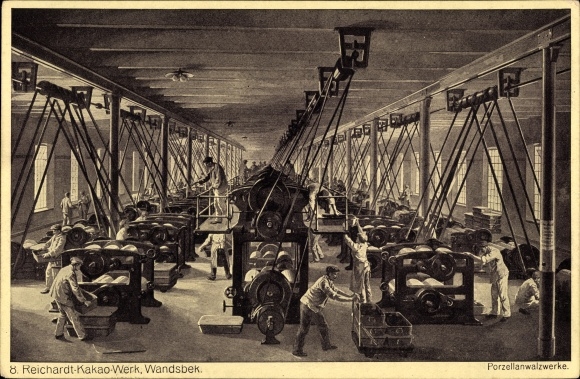 PC Hamburg Wandsbek, Reichard cocoa factory, porcelain rolling mills