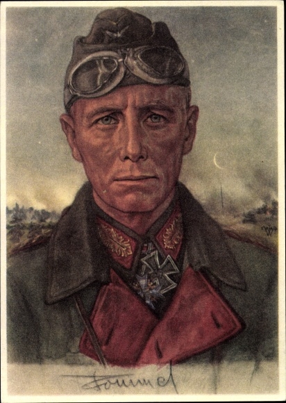 Artist PC Willrich, Wolfgang, Major General Rommel, Knight&#39;s Cross recipient, Panzer Division, VDA