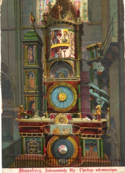 Mechanical Postcard Strasbourg Strasbourg Alsace Bas Rhin, Münster, Astronomical Clock