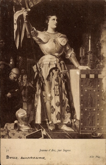 Artist Postcard Ingres, Jeanne d'Arc