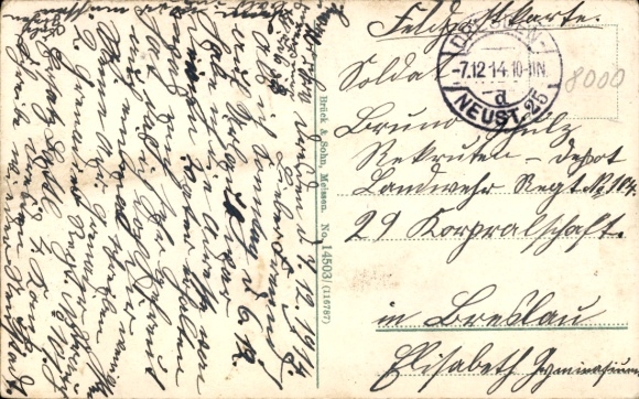 Postcard Dresden Neustadt, 2nd Grenadier Regiment No. 101, Kaiser Wilhelm, formation of the guard parade