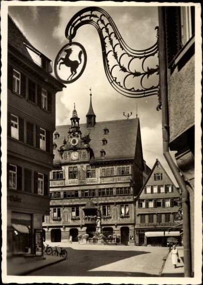 Ak Tübingen am Neckar, Rathaus