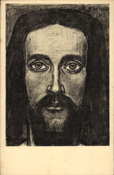 Artist Postcard Toorop, Jan Th., Jesus, Christkop