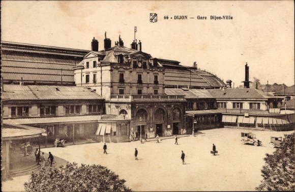 Postcard Dijon Côte d&#39;Or, Dijon Ville station