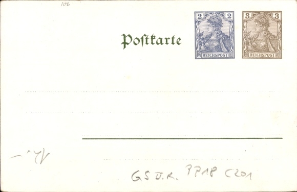 KP z papeterii Szczęśliwego Nowego Roku, rok 1901, anioł dmucha w fanfary