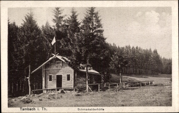 Postcard Tambach Dietharz Thuringian Forest, Schmalkalderhütte