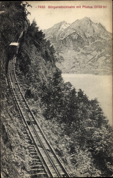 KP Bürgenstock Kanton Nidwalden, Bürgenstockbahn z Pilatus, kolejka zębata