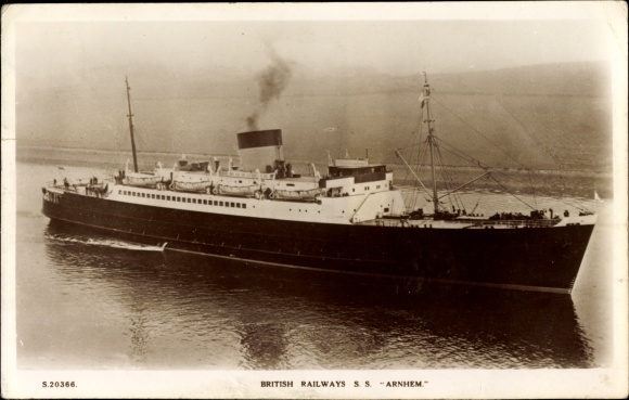 Ak Stoomboot SS Arnhem, British Railways