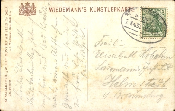 Artist Postcard Bad Münster am Stein, Ebernburg, view of the castle, ruin, WIRO 2062