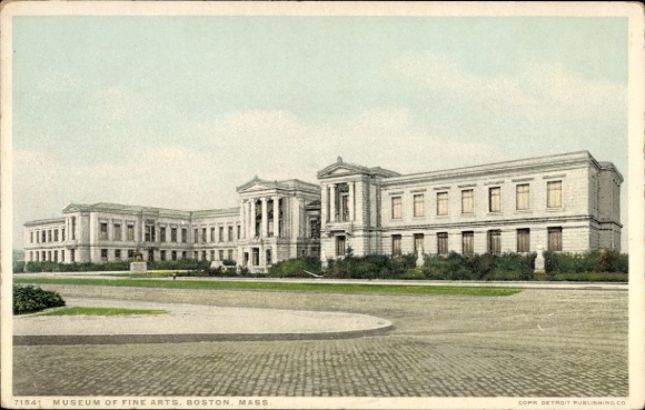 Postkaart Boston Massachusetts USA, Museum of Fine Arts, Boston, Architectuur, Detroit Publishing Co