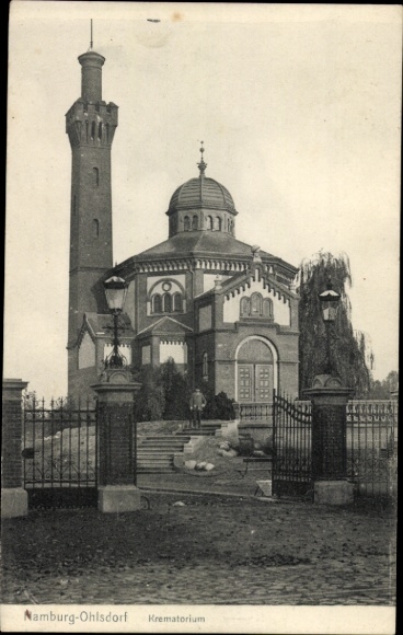 Ansichtkaart Hamburg Nord Ohlsdorf, crematorium