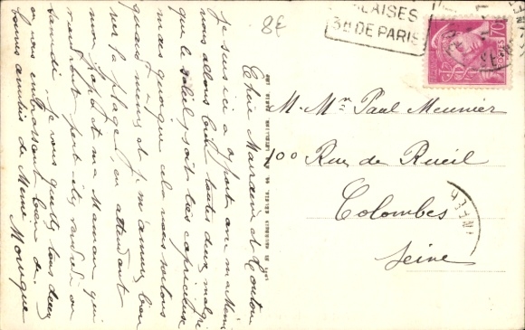Postcard Yport Seine Maritime, Route de Vaucottes