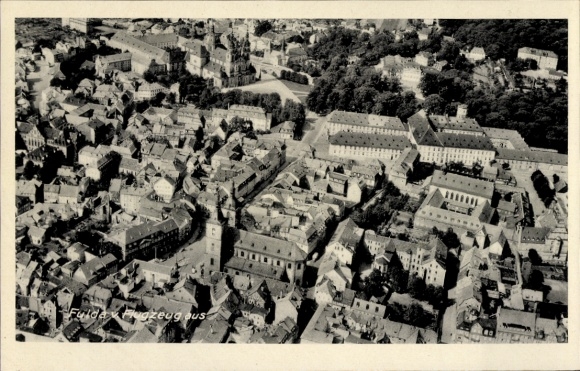 Ak Fulda in Hessen, luchtfoto