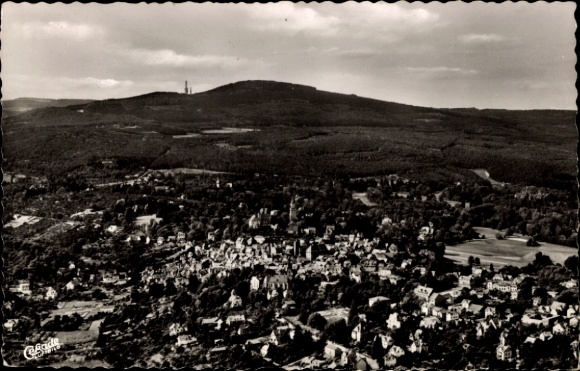 Postcard Kronberg im Taunus, landscape with Kronberg, Großer Feldberg, by Cramers Kunstanstalt