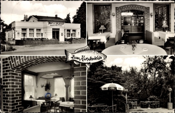 Ak Ellerbek in de wijk Pinneberg, Hotel zum Karpfenteich